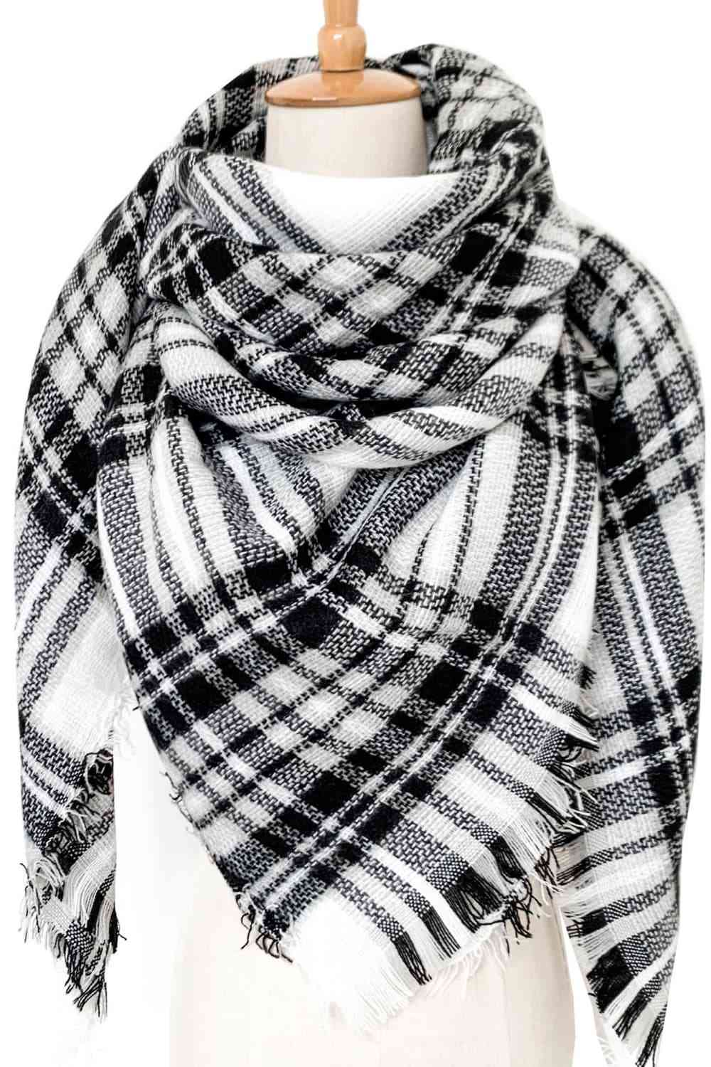 Bea Plaid Cashmere Scarf