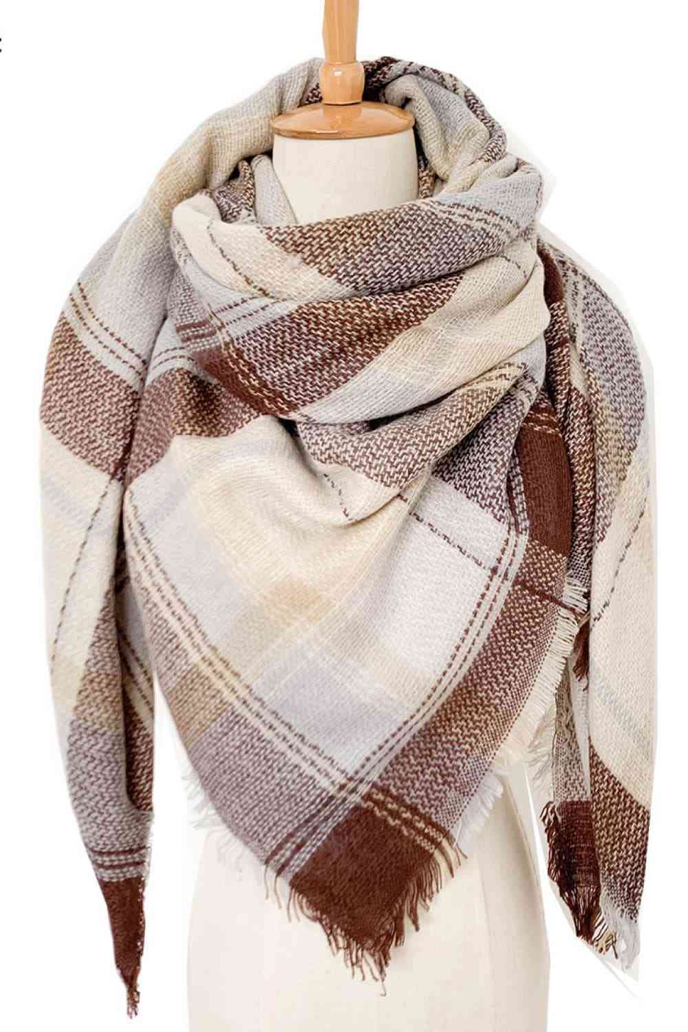 Plaid Patterned Scarf