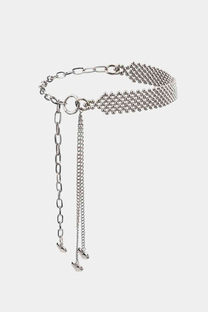 Beadie Heart Charm Chain Belt