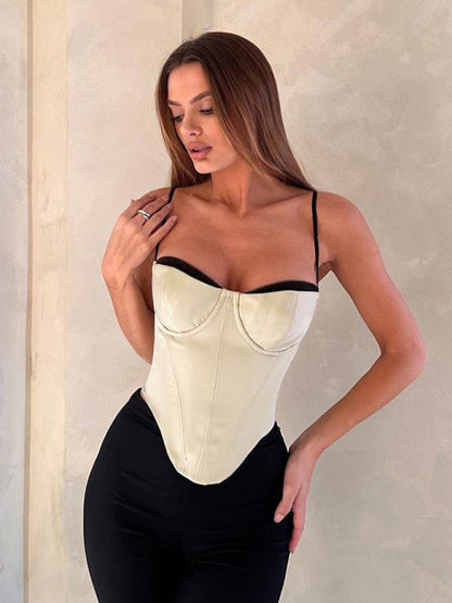 CoCo Contrasting Trim Versatile Corset